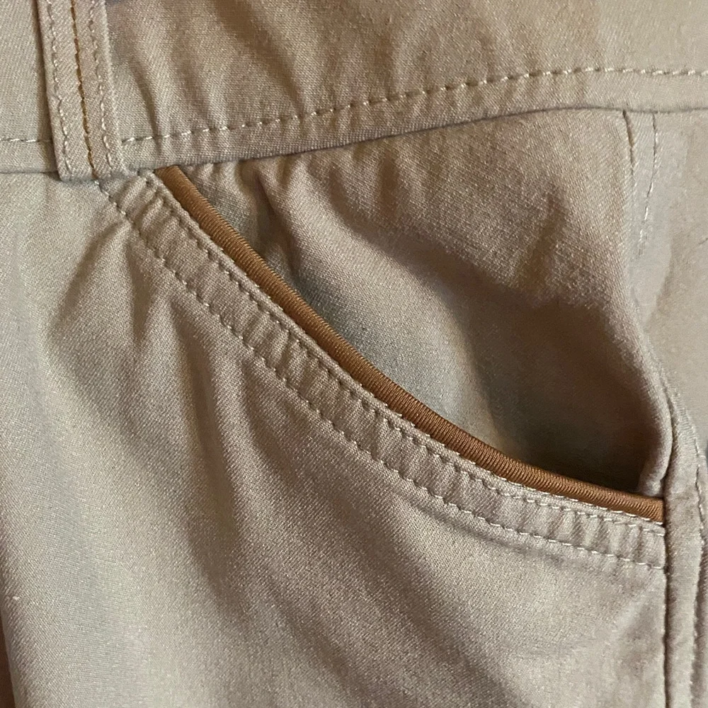 Girls Riding Breeches in Tan with Knee Patches - Picture 9 of 11